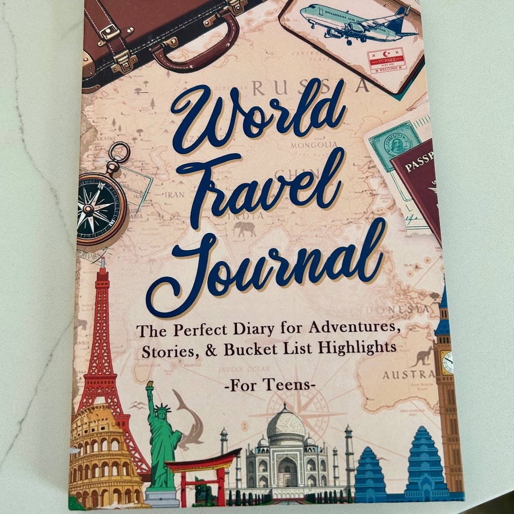 Patty Parker World Travel Journal for Teens NWT 122 pages for ages 12-18